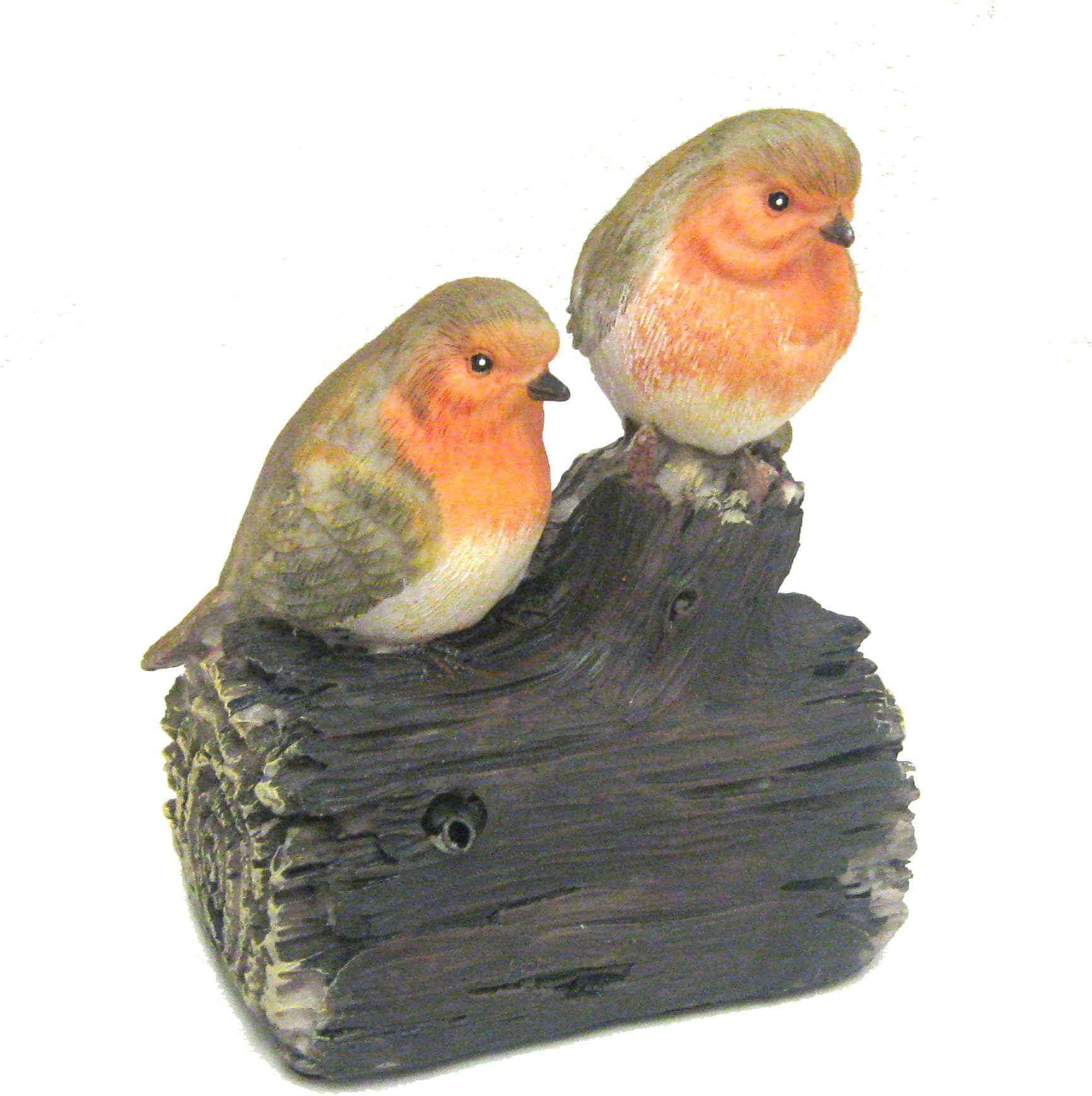 Pair Of Twittering Robin Birds Motion Sensor| Indoor Or Outdoors