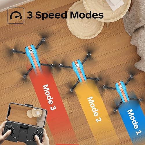 Miniatura 4 de LMRC -12 RC Quadcopter con cámara UHD de 1080p para adultos, Drone FPV de 5 GHz con motor sin escobillas, retención de altitud, sígueme, ruta de