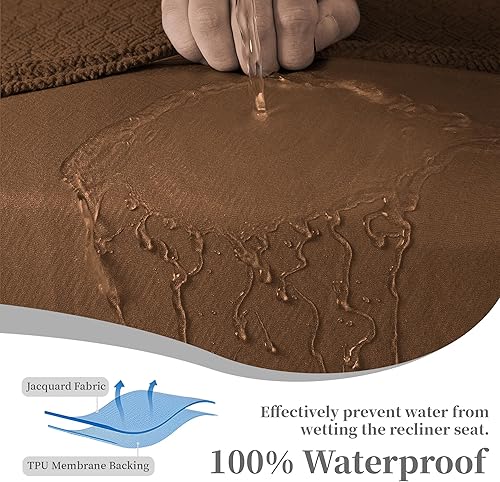 Miniatura 341 de Fundas 100% impermeables para sofá reclinable seccional, fundas para sofá reclinable en forma de L, funda para sofá seccional de esquina en forma de