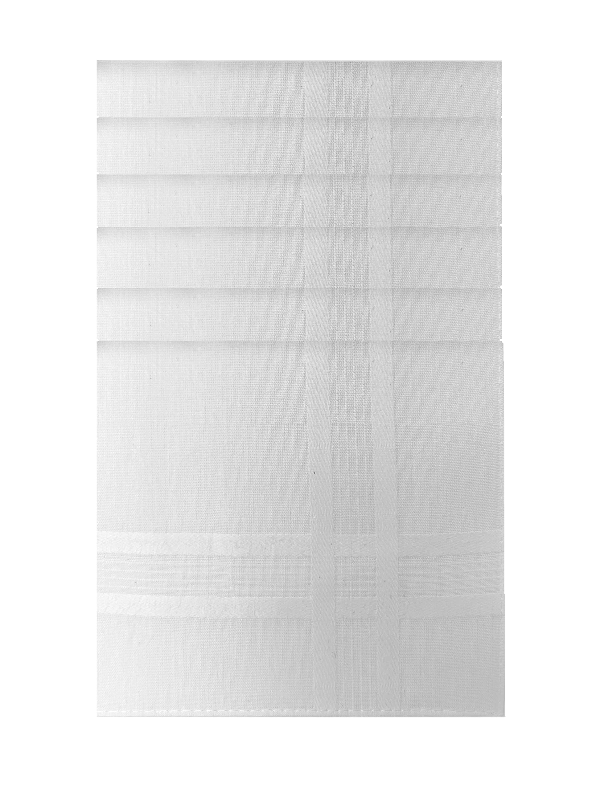 Style SquareMen's Handkerchiefs, 100% Pure Soft Cotton Handkerchief, Pattern Coloured Pocket Square Hankies, Great Gift, 43 x 43 cm (White Set of 6-AS-80273), White Set of 6-as-80273, 43 CM