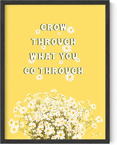 HAUS AND HUES Arte de pared con citas motivacionales lindos pósteres geniales para habitaciones, adolescentes y niñas, bonita decoración de pared