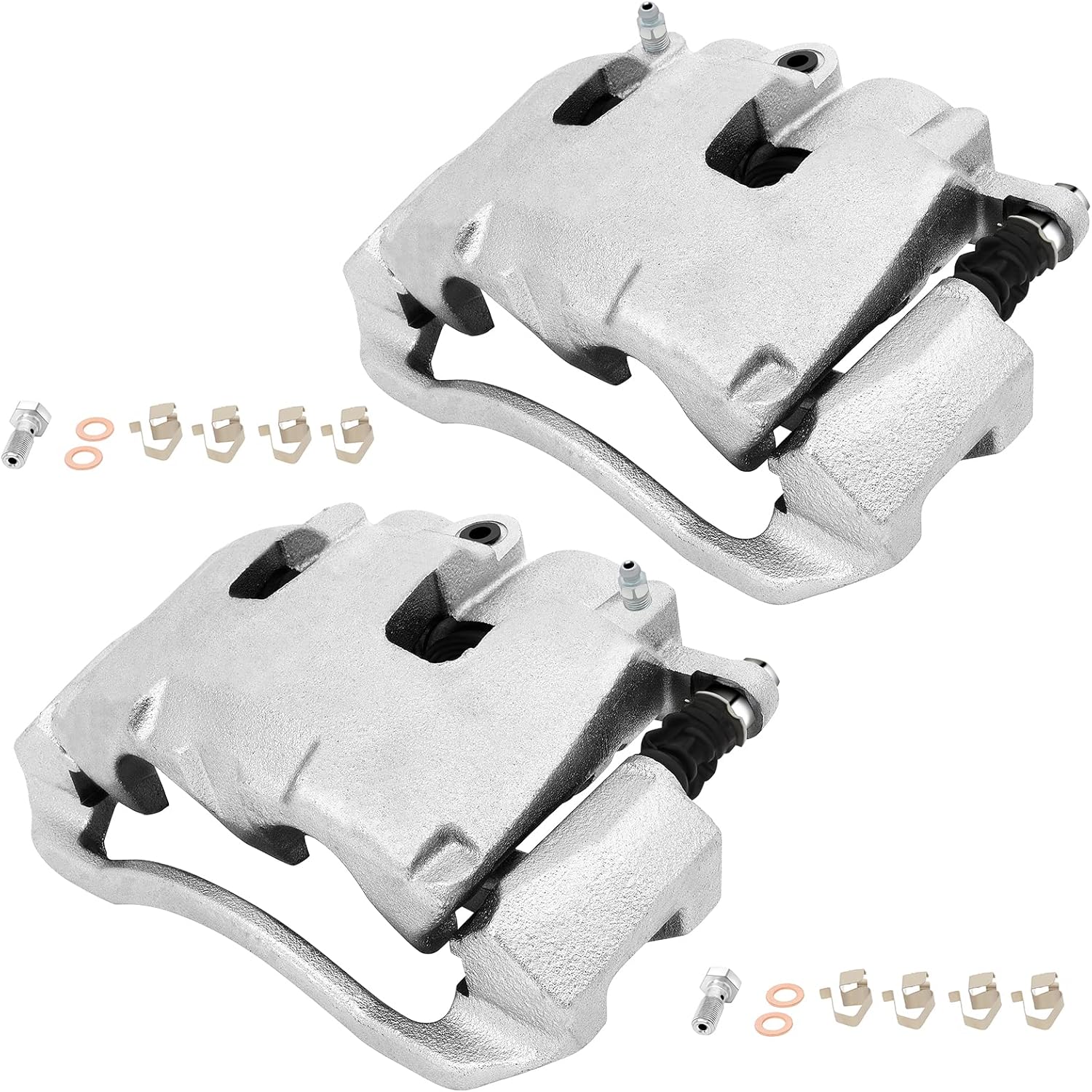 cciyu 18b5054 18b5055 front left & right brake calipers with bracket for chrysler for aspen,for dodge for dakota/for durango/for ram 1500,for ram for 1500/for dakota front left & right[18b5054 & 18b5055]