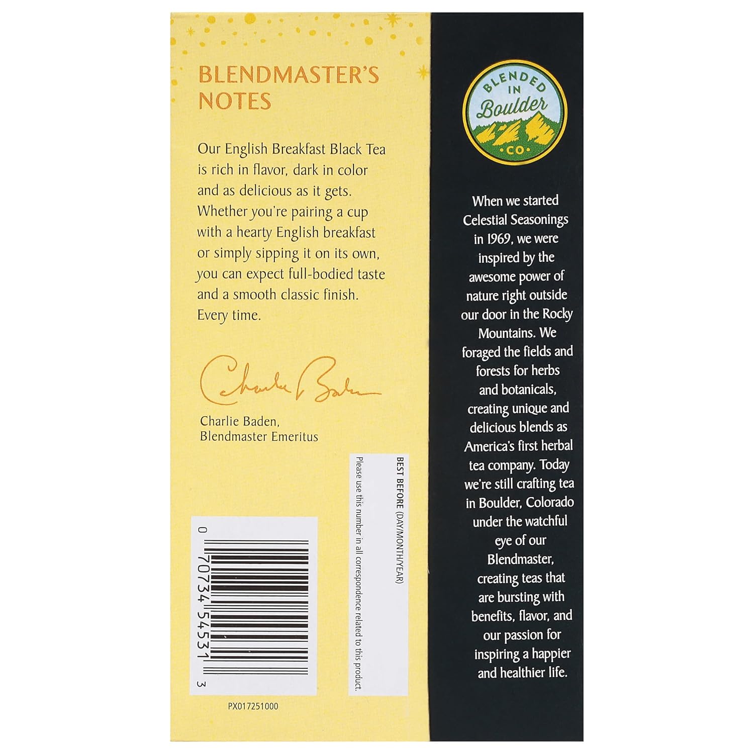 Celestial Seasonings Black Tea, English Breakfast, 20 Count (Pack of 6) (Packaging May Vary)