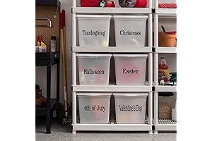 Personalized and Reusable Holiday Storage Labels for Totes and Bins