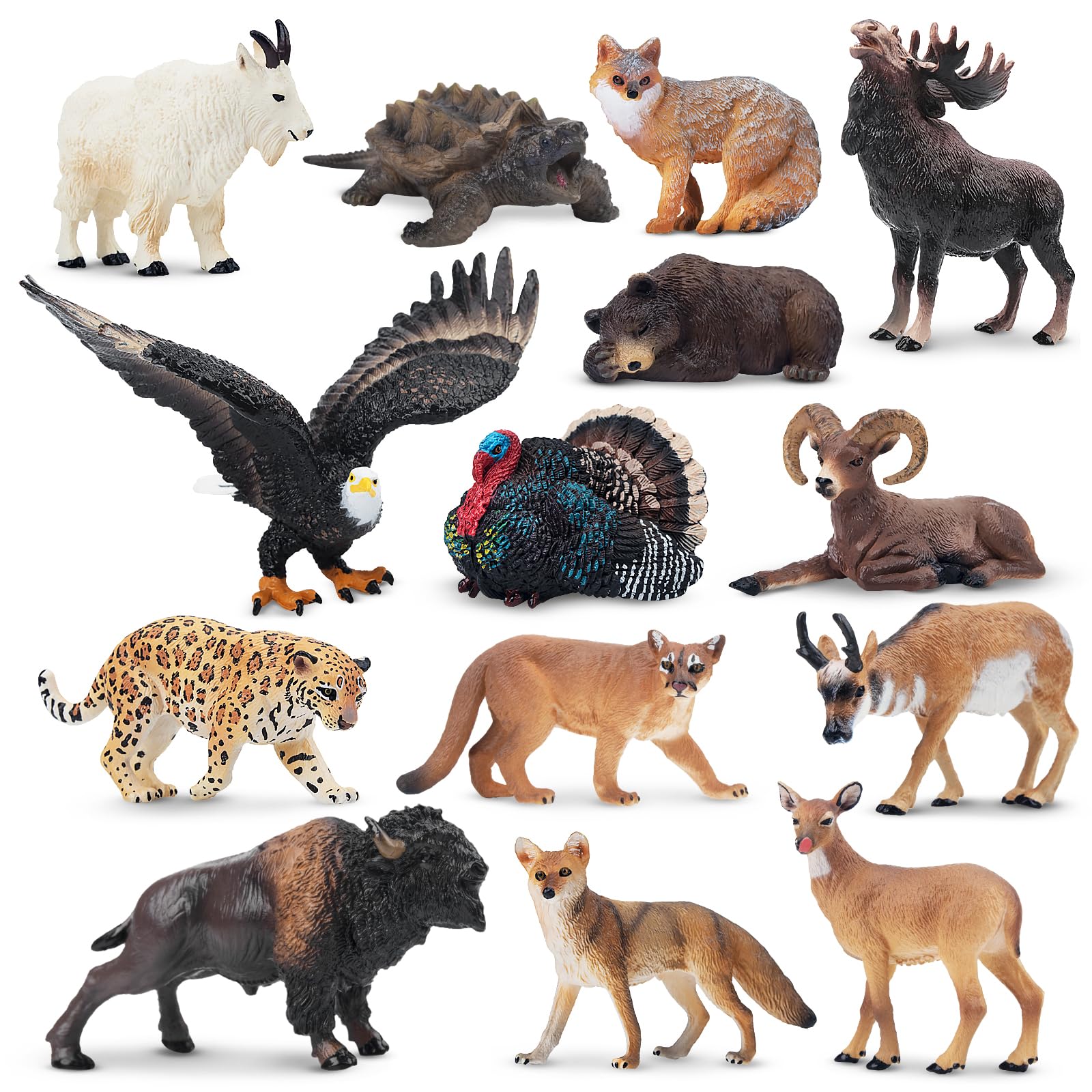 TOYMANY固体現実的な14ピ-ス農場動物フィギュアセット、フェンス、農場動物プレイセットは農家馬牛豚編アヒルウサギ、子供のための誕生日クリスマスの : TOYMANY 動物フィギュア 農場動物フィギュアセット