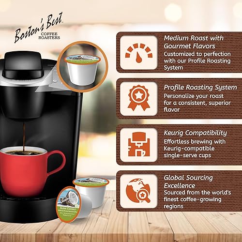 Miniatura 4 de Boston's Best - Aloha Coconut Café gourmet delicioso saborizado de tostado medio compatible con cafetera Keurig, 1 unidad (12 tazas individuales)