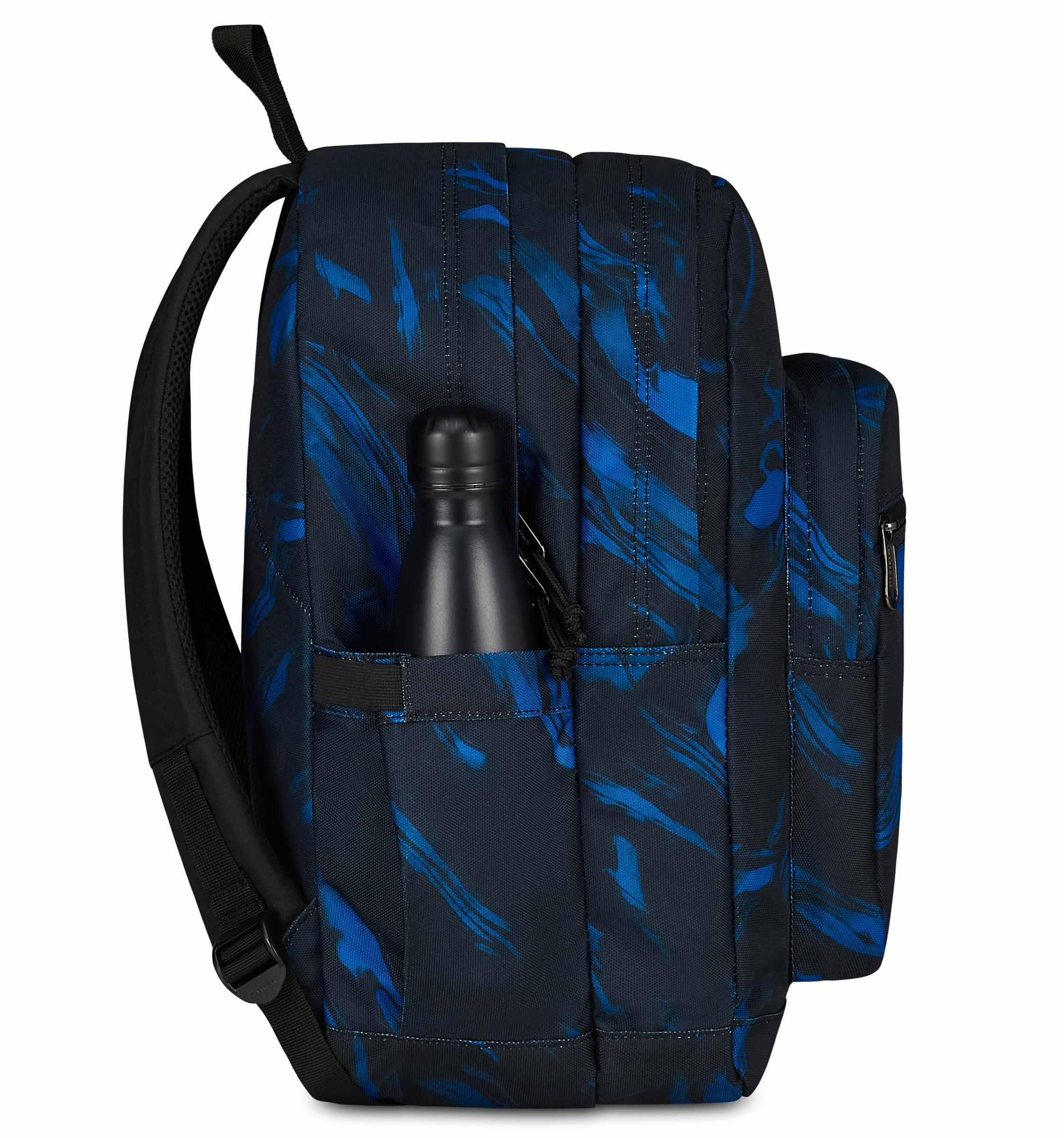Invicta Zaino Scuola Jelek, Blu, Doppio Scomparto Con Tasca per PC e Tasca per Borraccia, 34 lt, Scuola Media e Superiore, Zaino Ragazzo