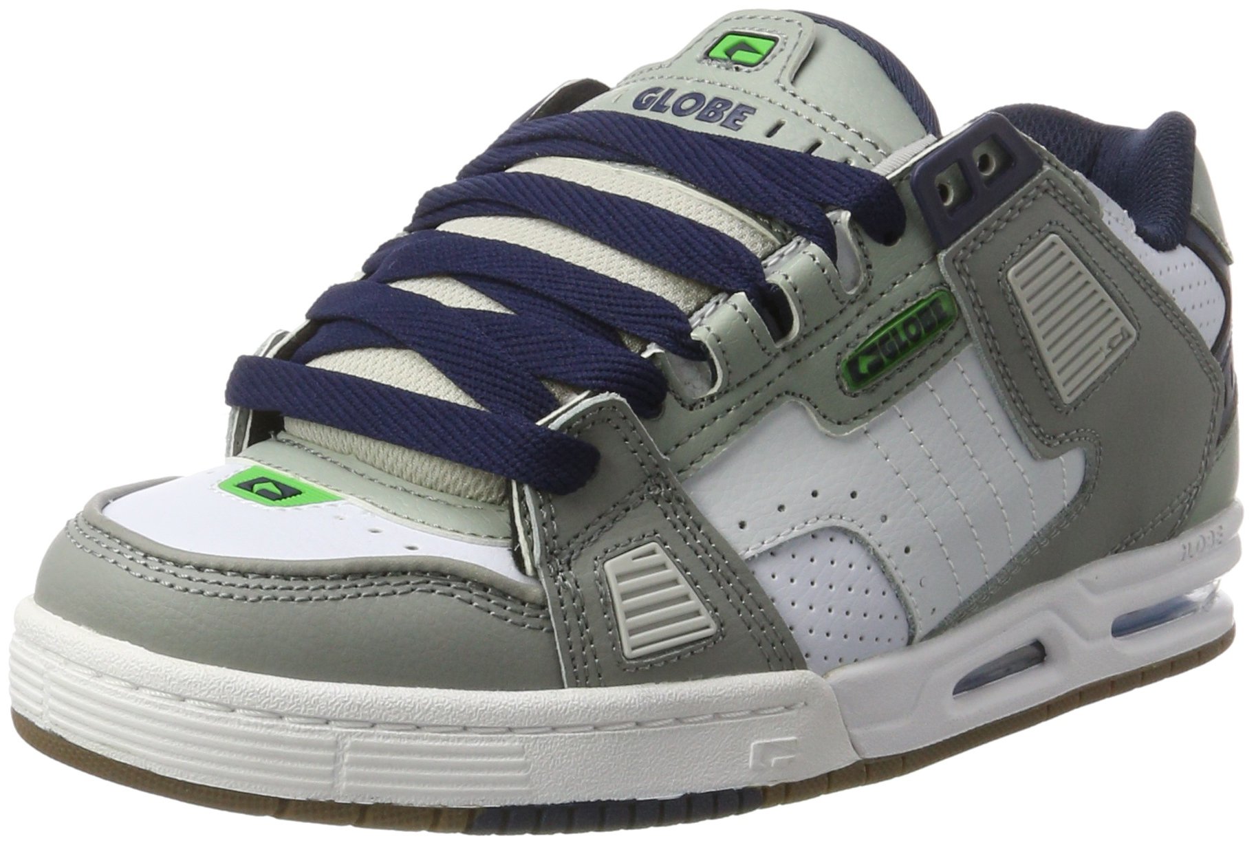Globe Men's Sabre Skate Shoe, Grey Grey Blue Green, 14 US