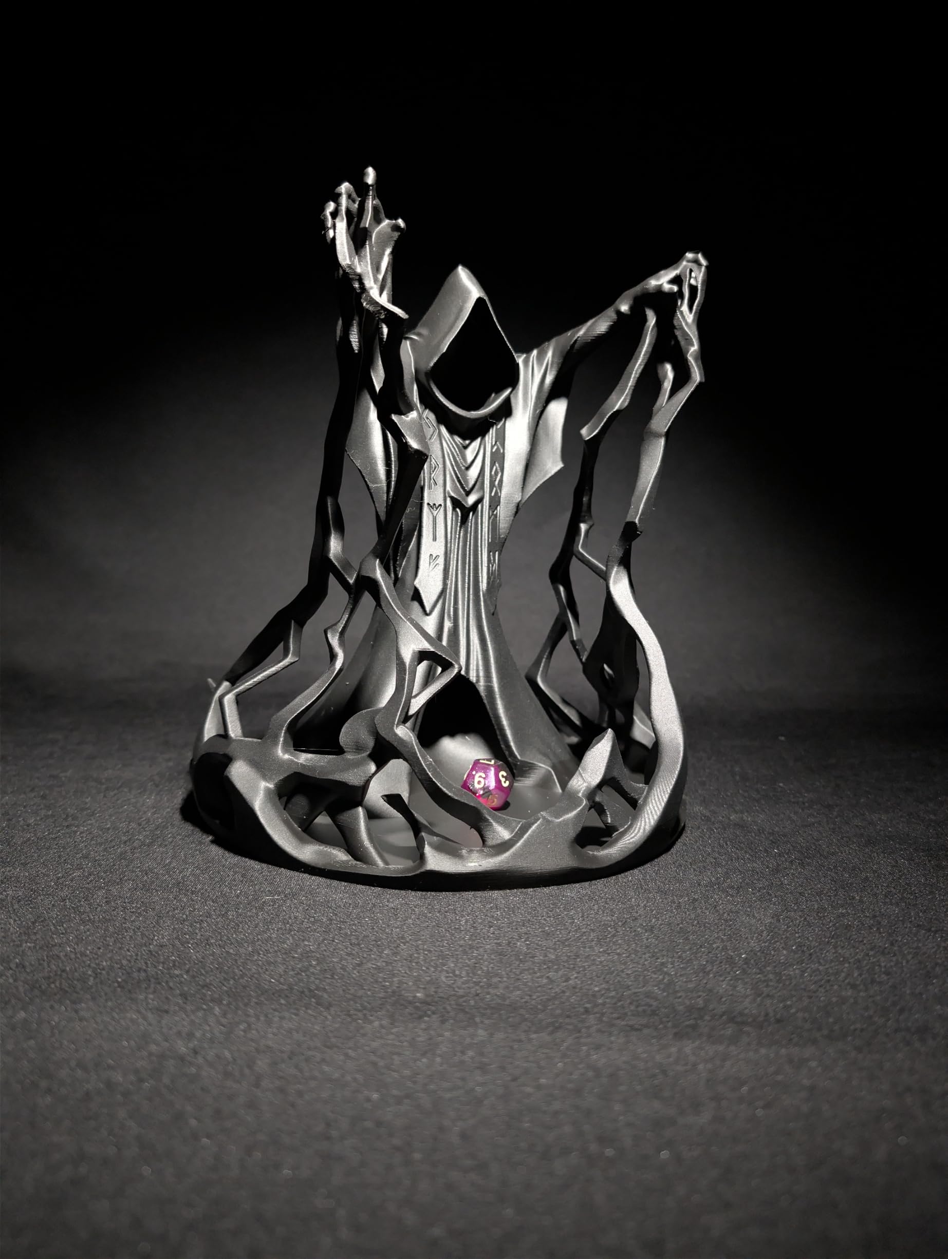 Mage Noir Dice Tower, Tour à Dés avec Invocateur de Tempêtes, 166 mm