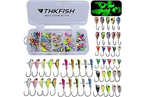 THKFISH Ice Fishing Jigs Kit for Improved Catches
