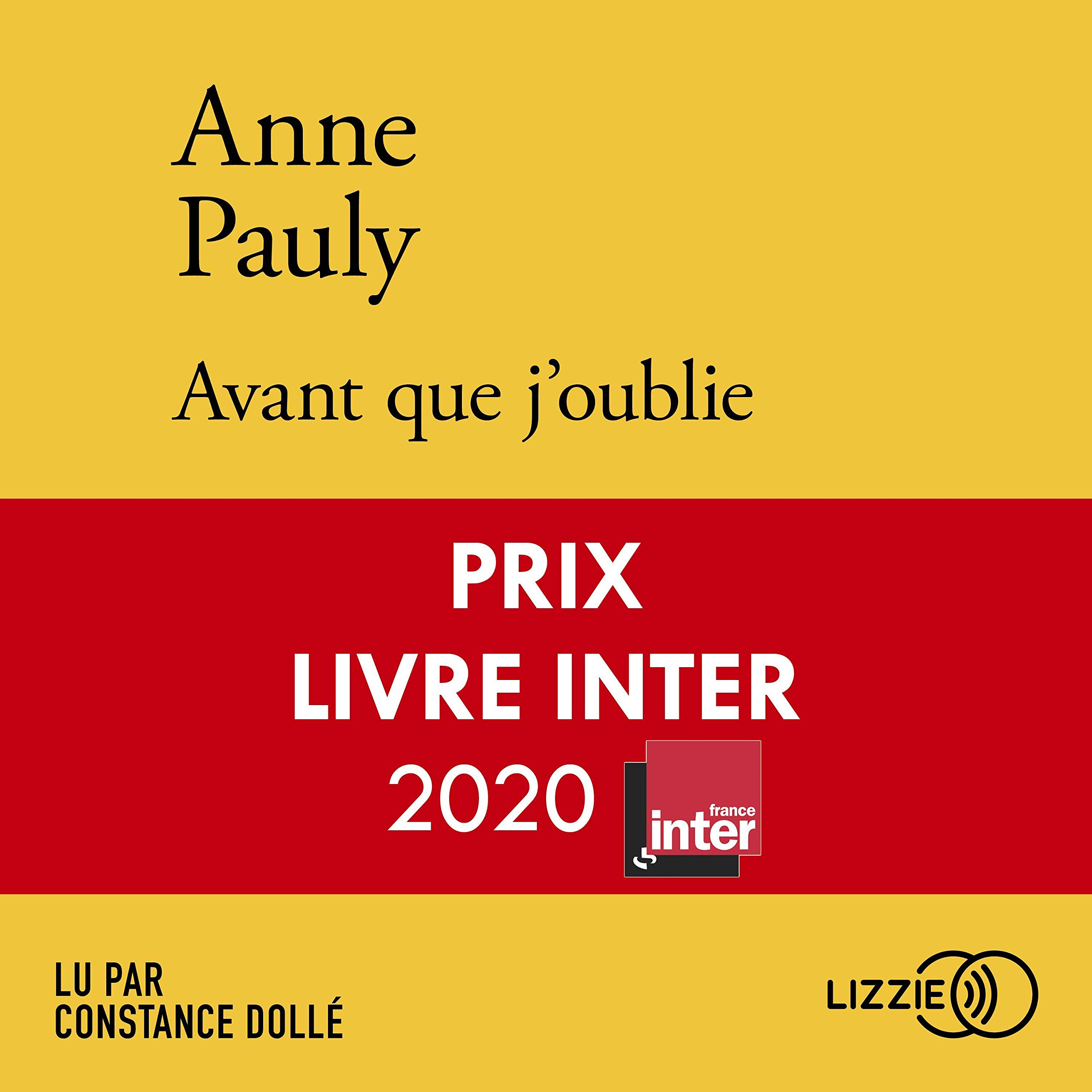 Cover art for Avant que j'oublie