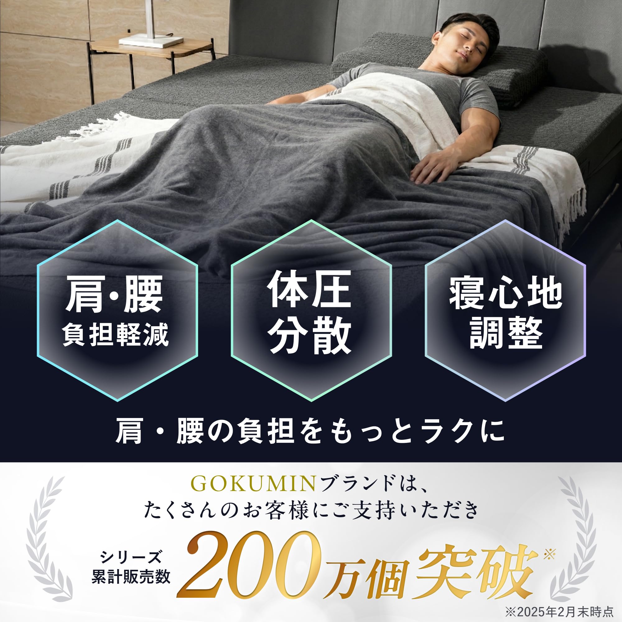 Amazon.co.jp: GOKUMIN 高反発 マットレス シングル 極厚10cm 三つ折り