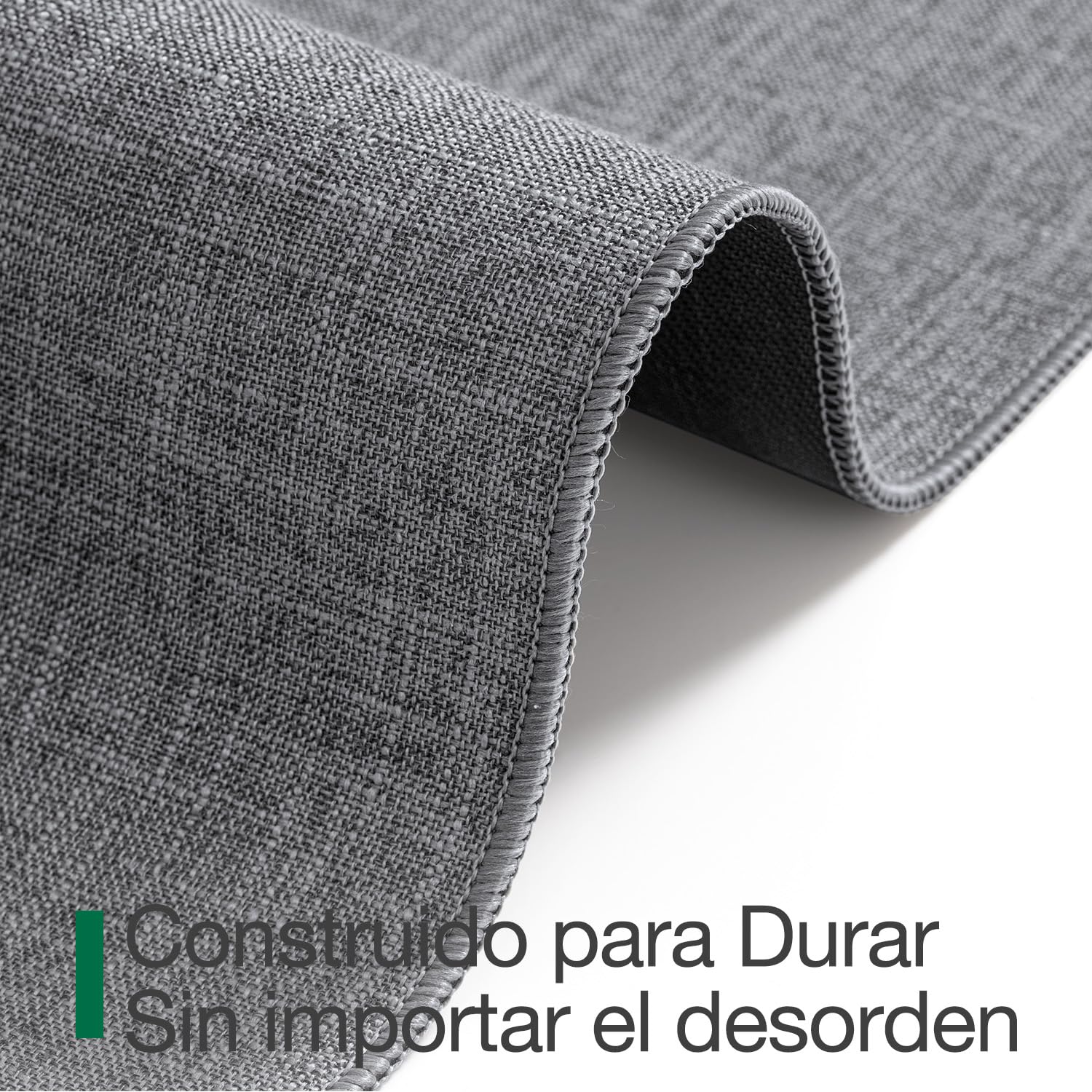 LUMI Felpudo Ultrafino para Entrada, Bajo Perfil con Respaldo de Goma Antideslizante, Fácil de Limpiar, para Casa Interior, Patio, Gris Oscuro, 120x180 cm