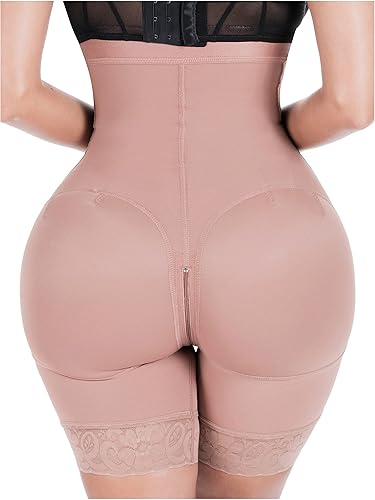 Miniatura 6 de Sonryse Pantalones cortos moldeadores de cintura alta para mujer, fajas colombianas