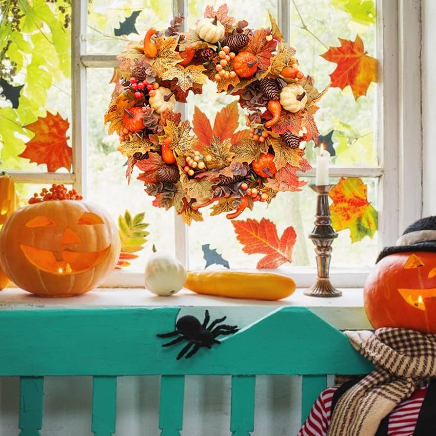 スワンリース クリスマスリース ハロウィンリース フラワー