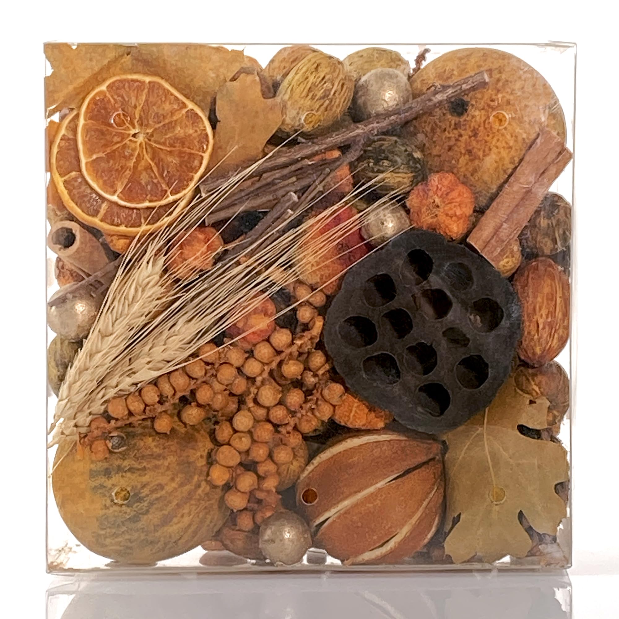 ANDALUCA Jarrón decorativo y relleno de cuenco con fragancia de cosecha de otoño, para decoración del hogar (cosecha de otoño)