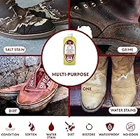 Vista 3 de Limpiador de zapatos de tela de nailon, piel, satén, nubuck, ante E-Z, 8 onzas, de Lincoln