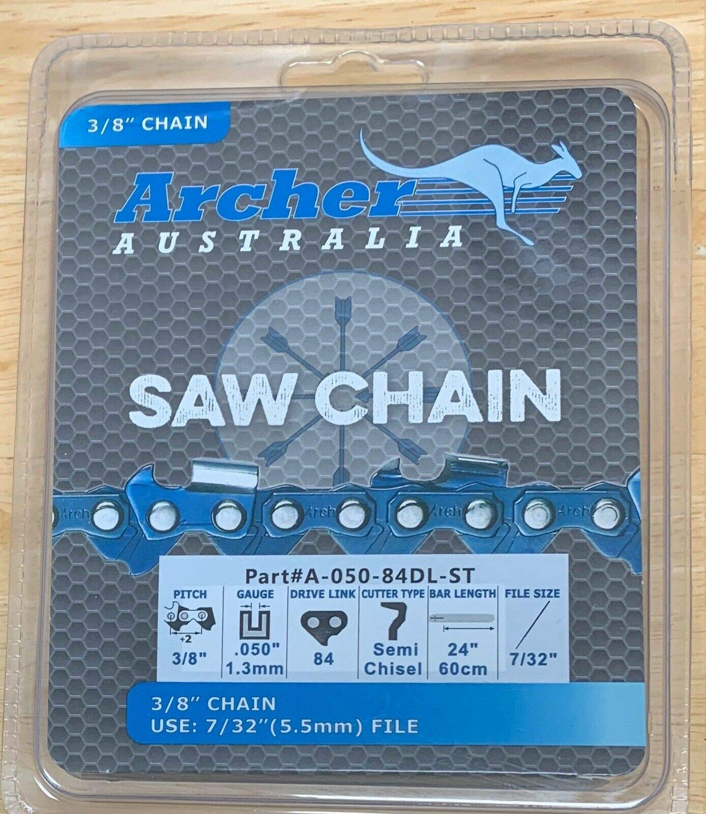 20" Chainsaw Chain 3/8 .058 72 3/8 Pitch .058 Gauge 72 DL Forester FULL Chisel E - Foto 11