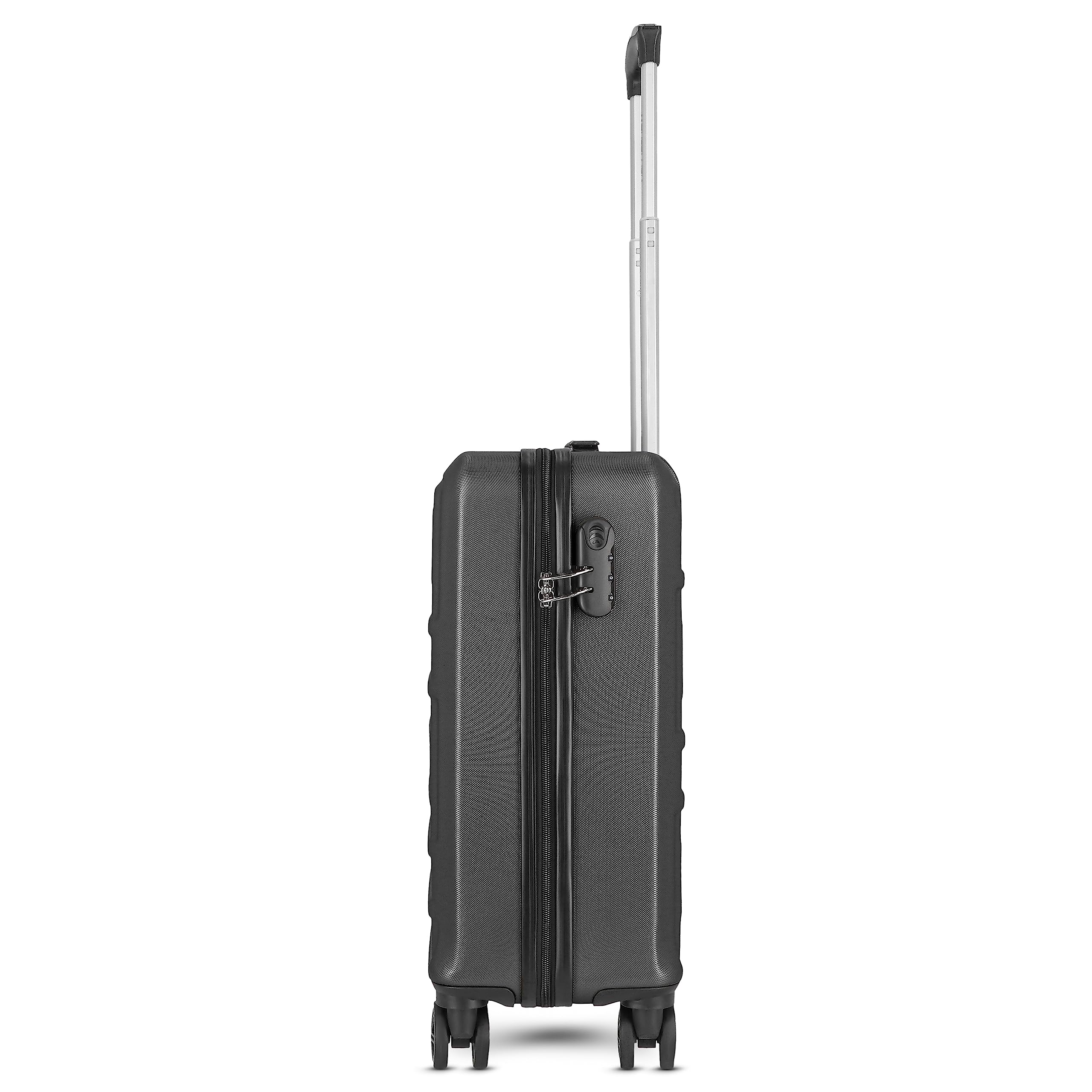 New York 2.0 4 rollos, negro/metálico, S (55 cm), Equipaje duro