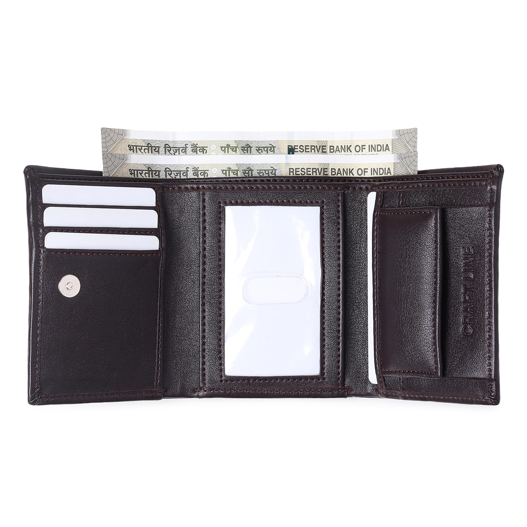 Wallet for Men Leather Original, Mens Wallet, Leather Wallets for Men Stylish, Bi-Fold Wallets for Man, 6 Card Slots, Easy Access Card Slots, Coin Pocket, Mens Gift (Brown)-image-47