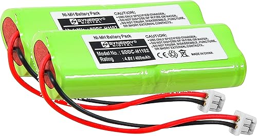 Synergy Digital Baterías para collar de perro, compatibles con collar de perro Dogtra 1900NCP, (Ni-MH, 4.8V, 400 mAh), repuesto para batería Dogtra