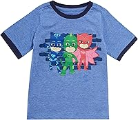 Vista 2 de Pj Masks 3 playeras para niños