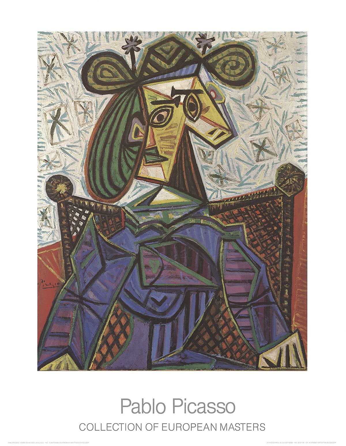 Pablo Picasso、FEMME DANS UN FAUTEUIL、画集画 Pablo Picasso | Femme dans un fauteuil (Woman in an armchair
