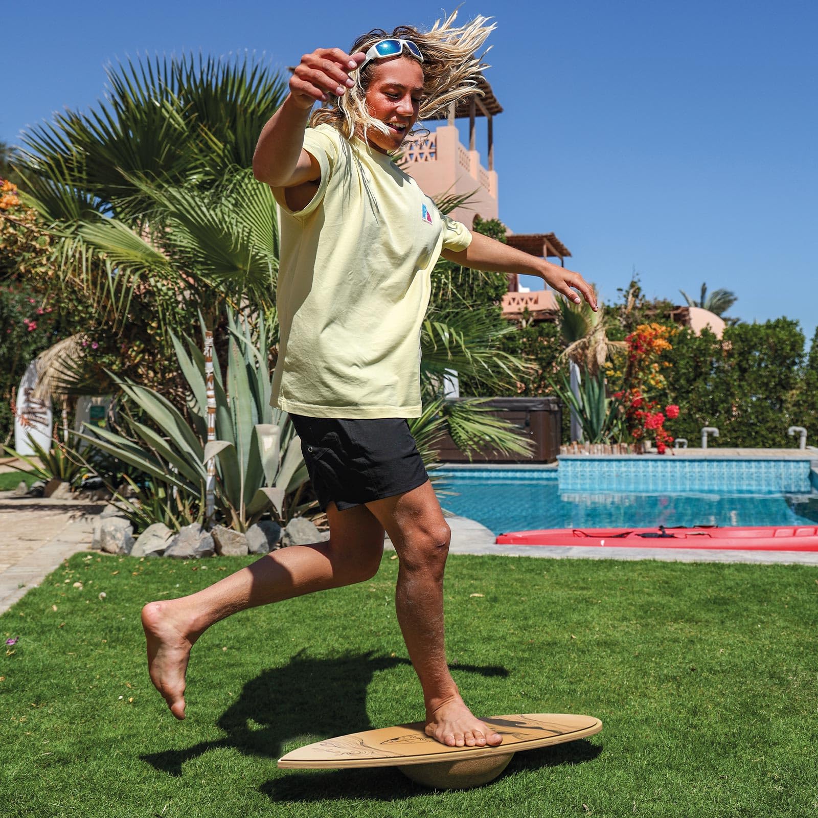 F2 Kork Balance Boards mit Korkrolle + Kork Halbkugel - Modell wählbar