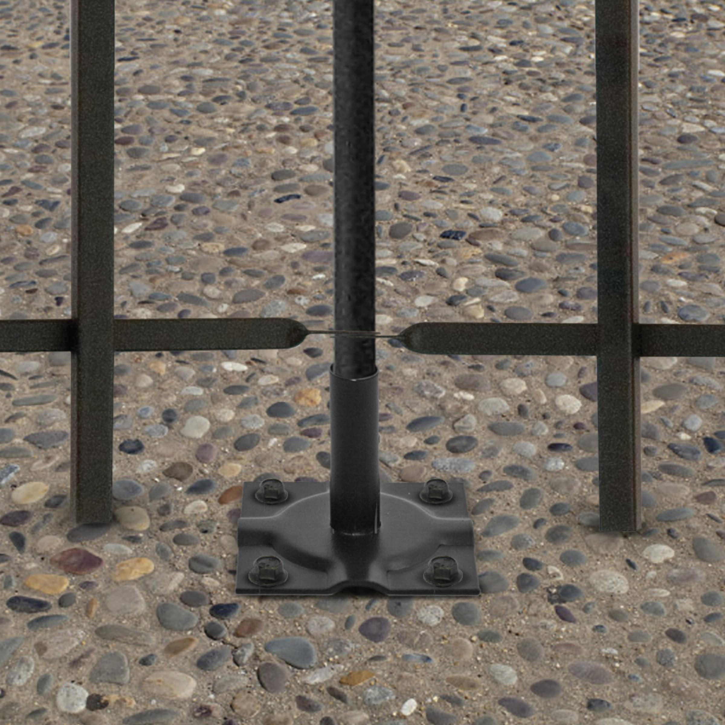 Primrose 6cm Surface Mount Bracket Galvanised Steel Panacea Fence System