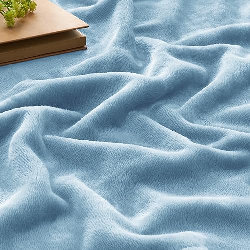 Miniatura 157 de BEDELITE Fleece Blanket White Throw Blanket for Couch & Bed, Luxury Plush Cozy Fuzzy Blanket 50" x 60", Super Soft Warm Lightweight Throw Blanket