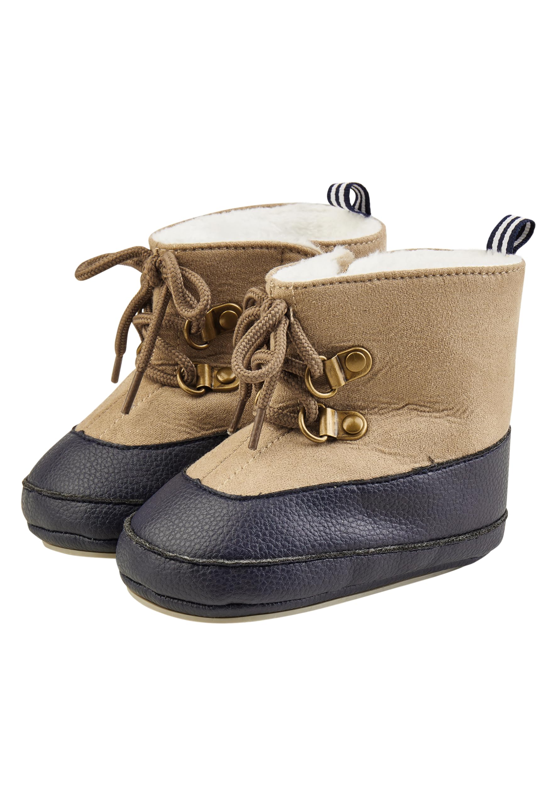 Sterntaler Babystiefel, Jungen - Baby Schuhe mit aufgenähter und rutschfester Sohle, Klettverschluss und Schnürsenkel