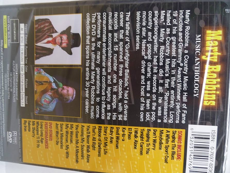 その他 Marty Robbins Anthology [DVD] Marty Robbins Music Anthology DVD, 24 Songs. 32031407695| eBay