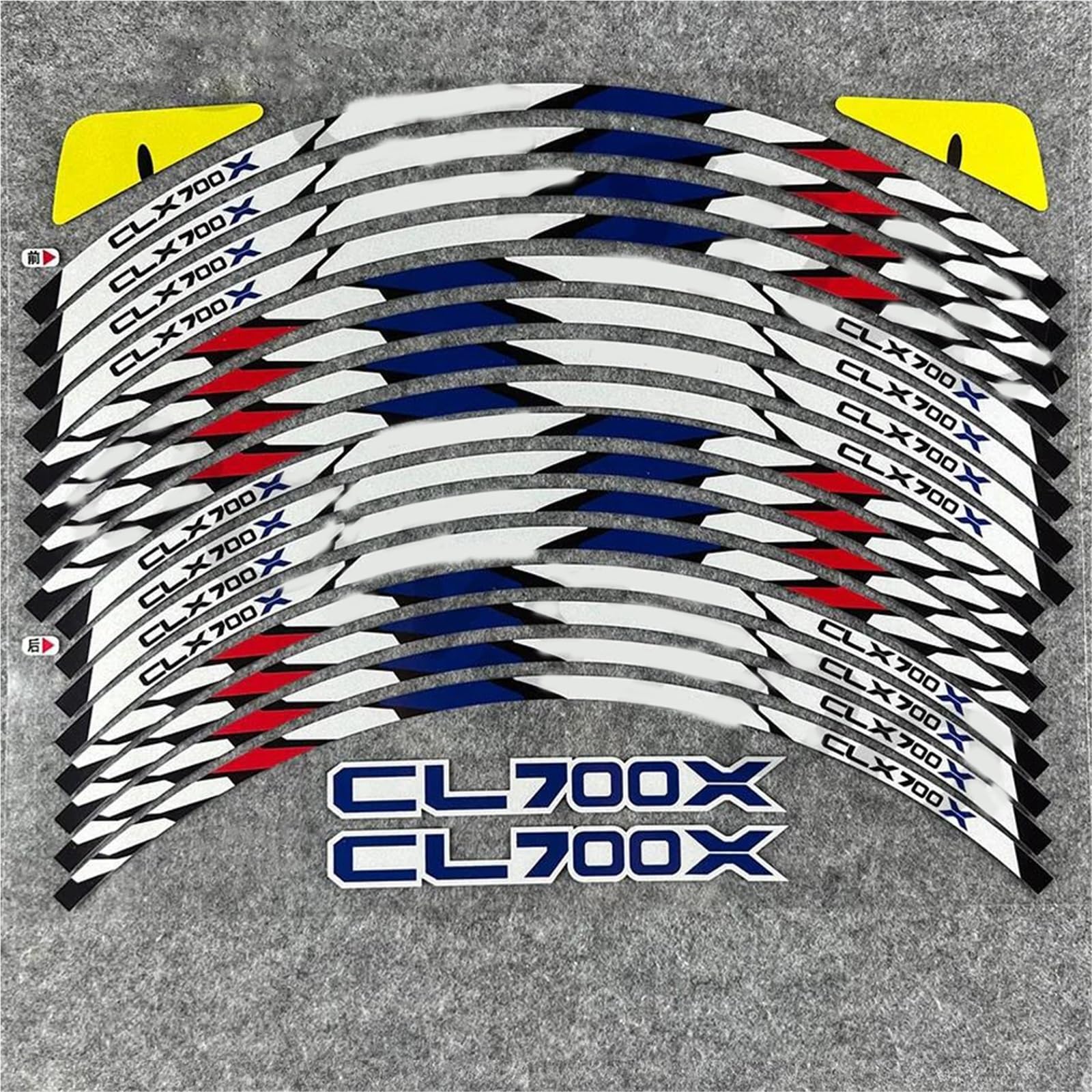 Decorative Stickers Motorcycle Wheel Decal Sticker Hub Waterproof Reflective Rim Decals for CFMOTO CL-X700 700CL-X CLX700 700CLX