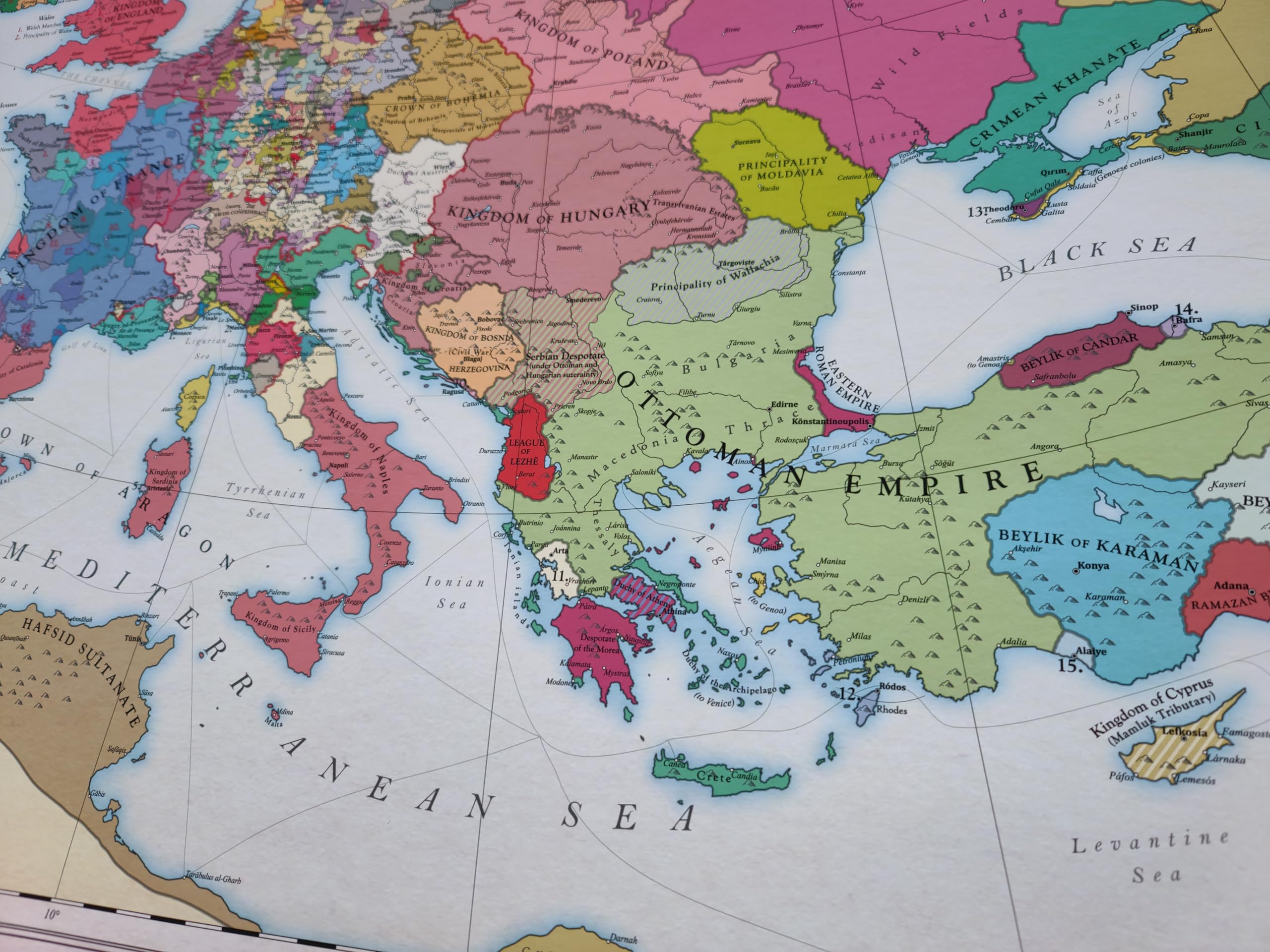 Europa 1444, Mapa Histórico (100x70cm)