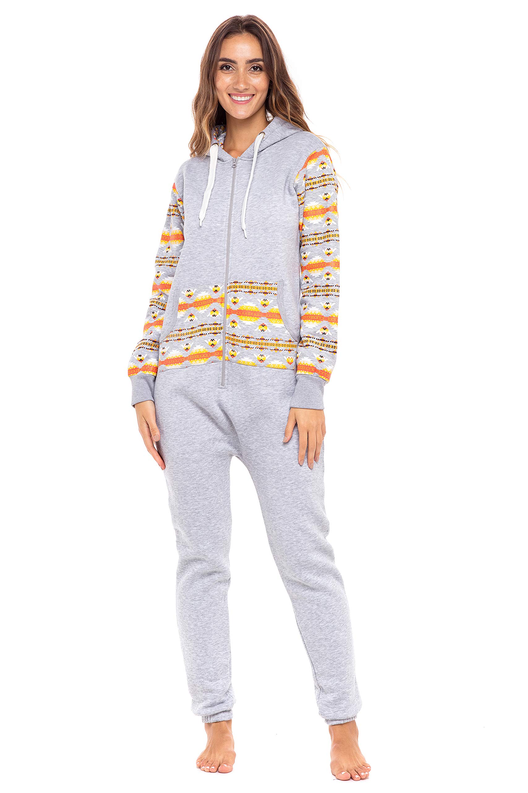 SKYLINEWEARS Tuta Corta da Donna Stampata alla Moda