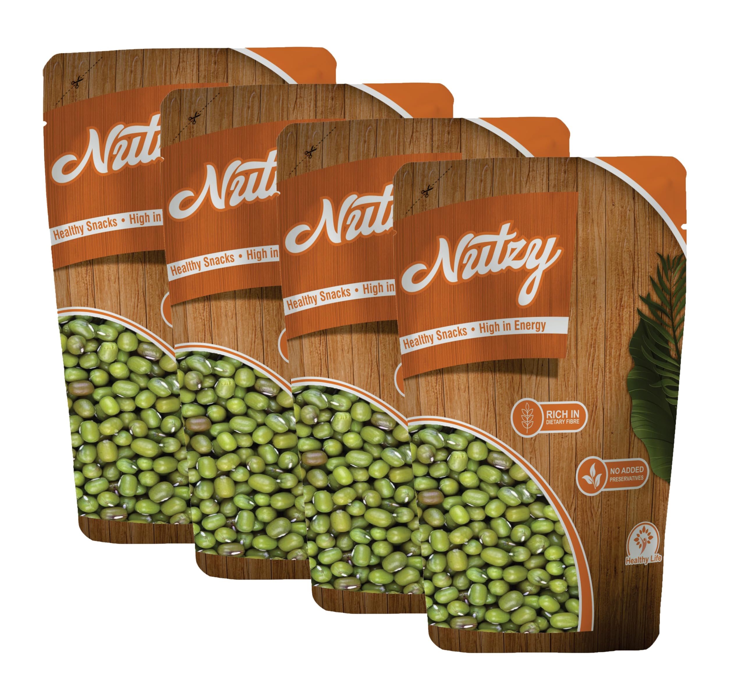 Nutzy Moong Dal Sabut/Whole 1kg (2*500g)