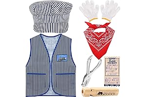 Train Conductor Costume Set for Immersive Halloween Fun