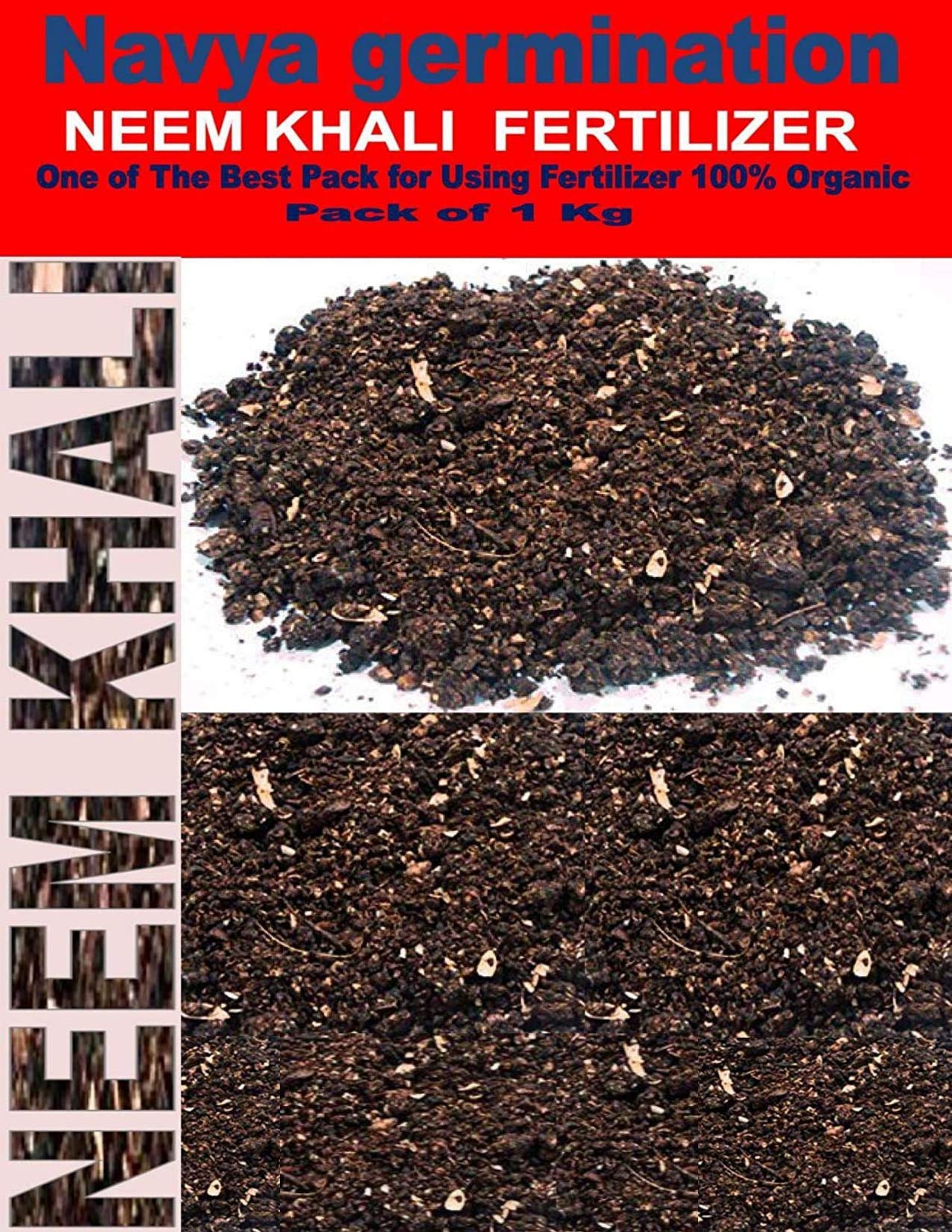 Navya germination Neem Khali Fertilizer for Home Plants and Gardening 1 Kg One of The Best Pack for Using Fertilizer 100% Organic. (B07TXV6ZKK) Amazon Price History, Amazon Price Tracker