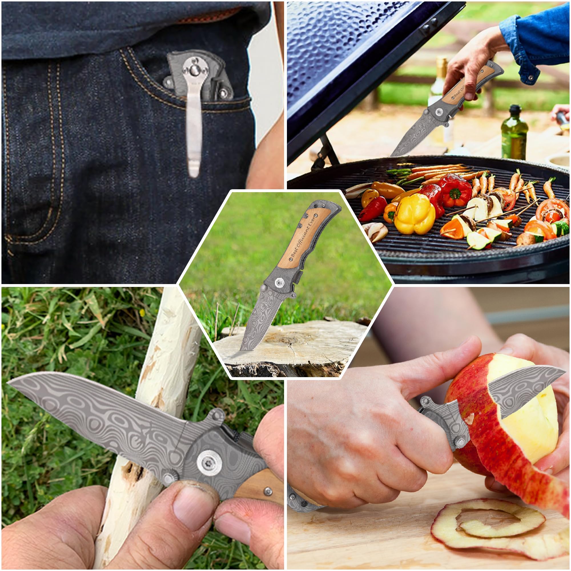 Officiant Gifts - Best Officiant Ever Pocket Knife, Thank You Gifts for Officiant from Bride Groom, Wedding Officiant Appreciation Gifts, Unique Officiant Gift for Man