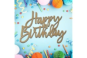 Personalized Happy Birthday Wooden Sign for Memorable Backdrop