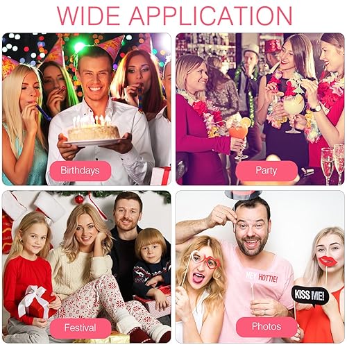 Miniatura 9 de MAGICLULU 2Pcs Fluffy Light Up LED Headband Angel White Headband for Kids