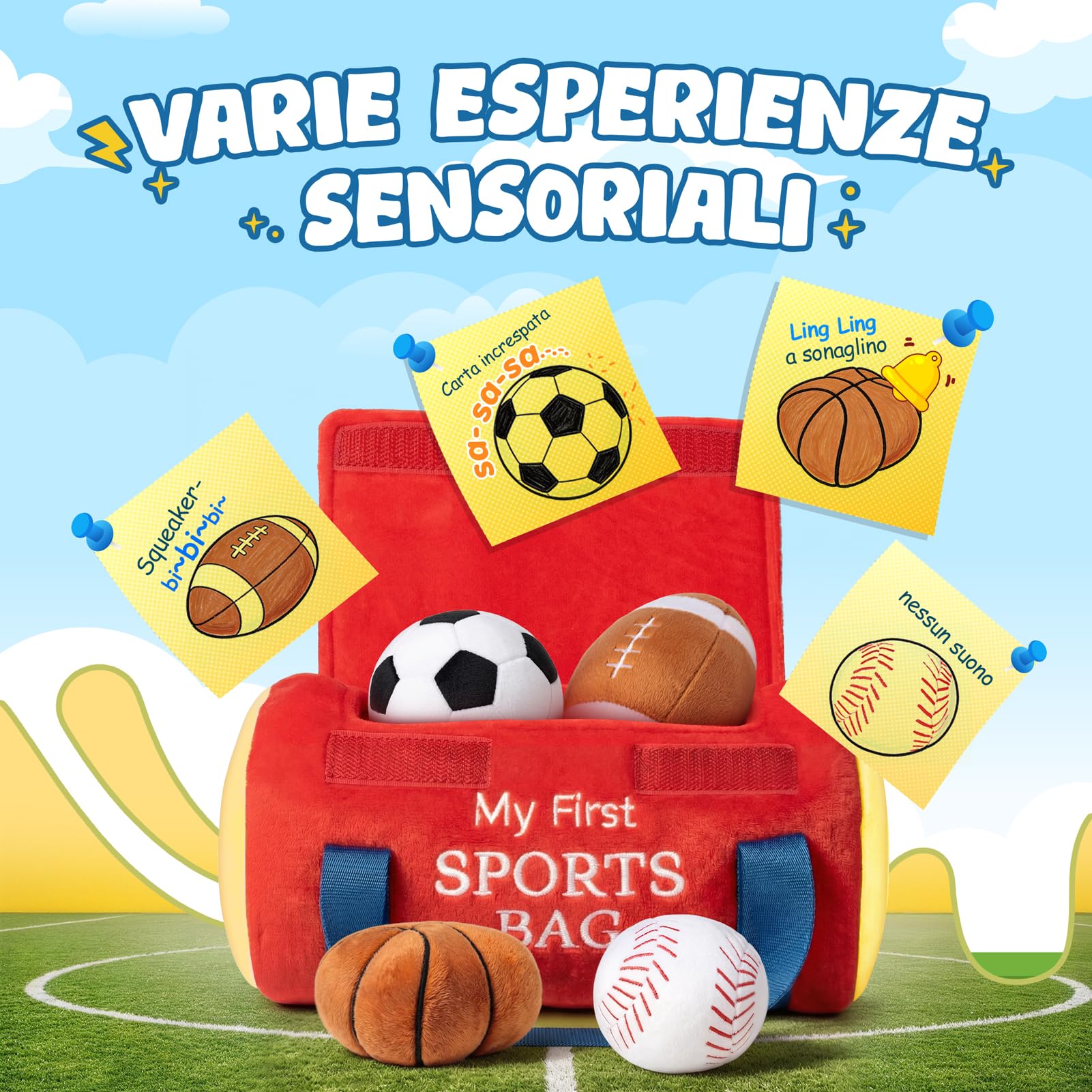 Giochi Neonato 3-6-9 Mesi, Giochi Bambini 1 Anno Regalo Bambino 6 12 18 Mesi Giochi Montessori 6-12 Mesi Giochi Sensoriali per Neonati Giocattoli Bambino 1 Anno Compleanno Regali Bambina 1 Anno