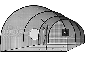 Pro 20FT 30FT Baseball Batting Cage, Backyard Training Net for Pitching