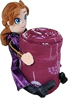 Vista 3 de Disney Almohada y cobija de forro polar, diseño de Frozen