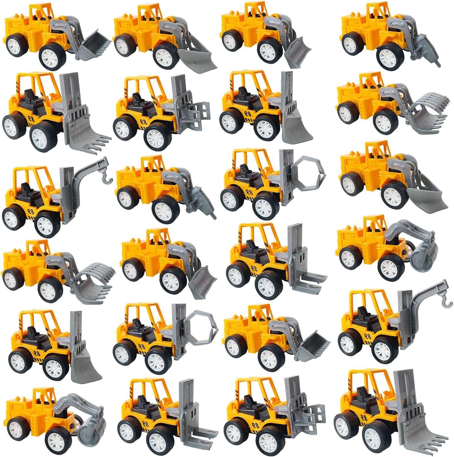 OJYUDD24 Pcs Mini Construction Vehicles,Pull Back Engineering Vehicles,Play Figure Vehicles Toys for Birthday Party Favors,Gifts,Rewards