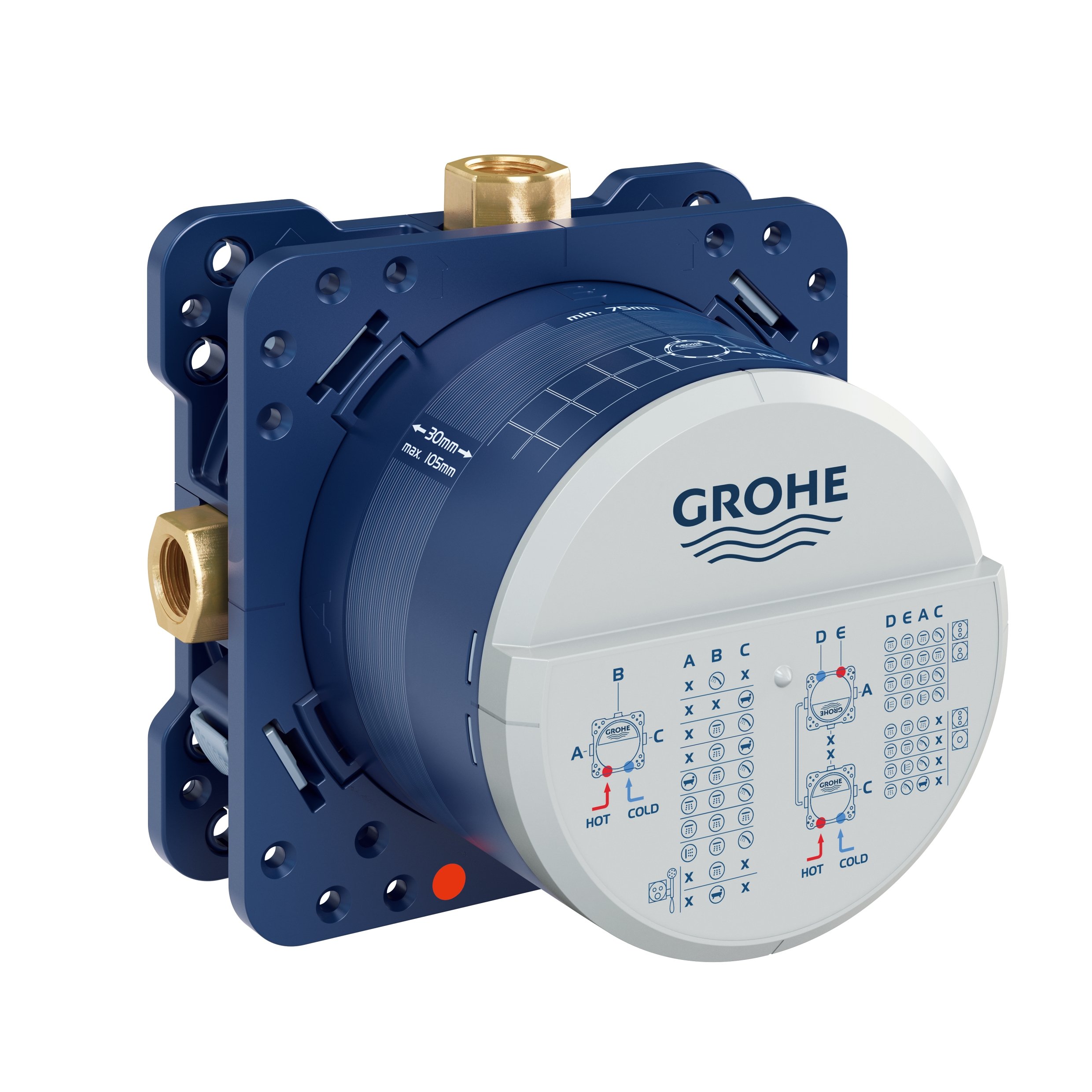 GROHE Rainshower Uniwersalny element podtynkowy 1/2" & GROHE Rapido SmartBox Uniwersalny element podtynkowy 1/2