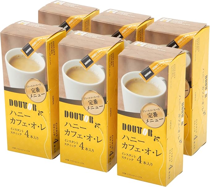 Amazon ドトールコーヒー スティックハニーカフェオレ 4p 6箱 ドトールコーヒー 食品 飲料 お酒 通販