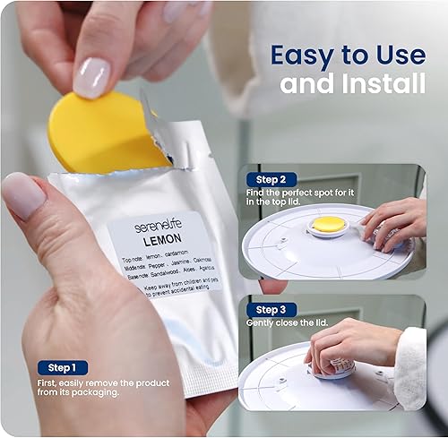Miniatura 5 de SereneLife Disco de fragancia, 15 aromas aromáticos, adecuado para cubo calentador de toallas, tamaño conveniente que se adapta a la mayoría de los