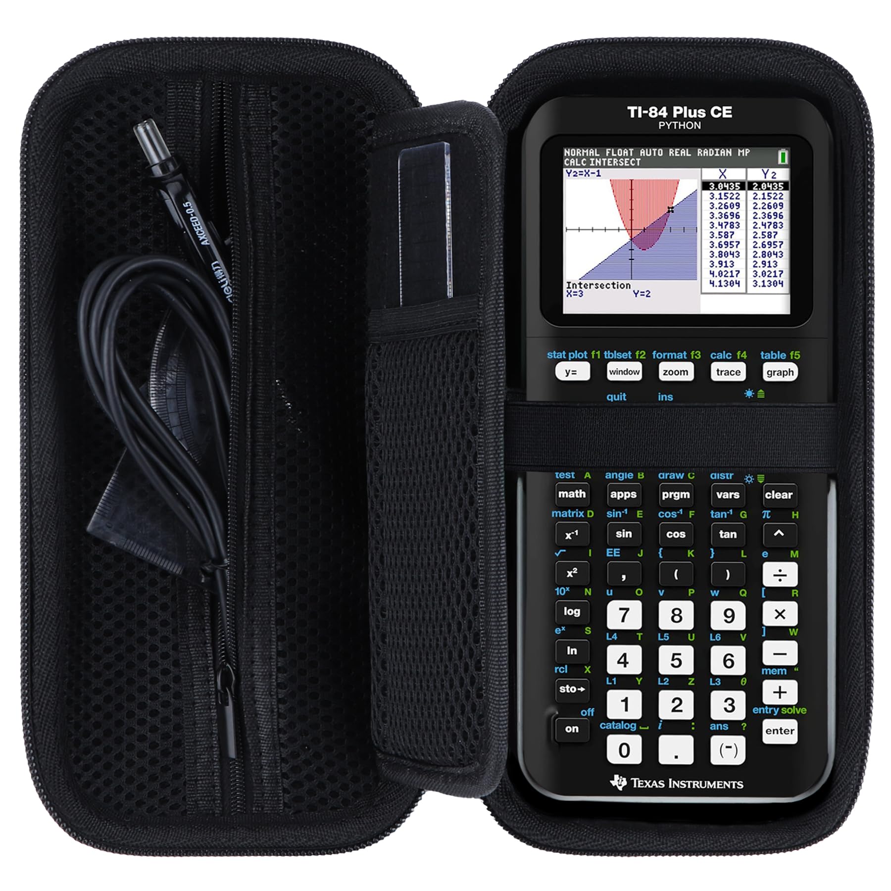 Photo 1 of ***CALCULATOR NOT INCLUDED***
RIYADAone Hard Case Replacement for Texas Instruments TI-84 Plus CE/TI-84 Plus/TI-84 Evo/TI-Nspire CX II CAS/TI-Nspire CX II/TI-83 Plus/TI-89/TI-85/TI-86 Color Graphing Calculator (Black Case)