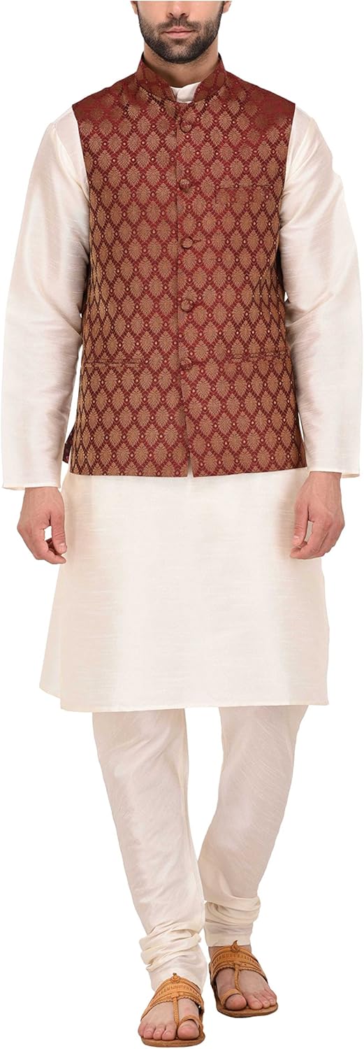 Tag 7 Men’s Blended Kurta Pyjama With Jacket Amazonで販売中 Tag 7 Men’s Blended Kurta Pyjama With Jacket Amazonで販売中